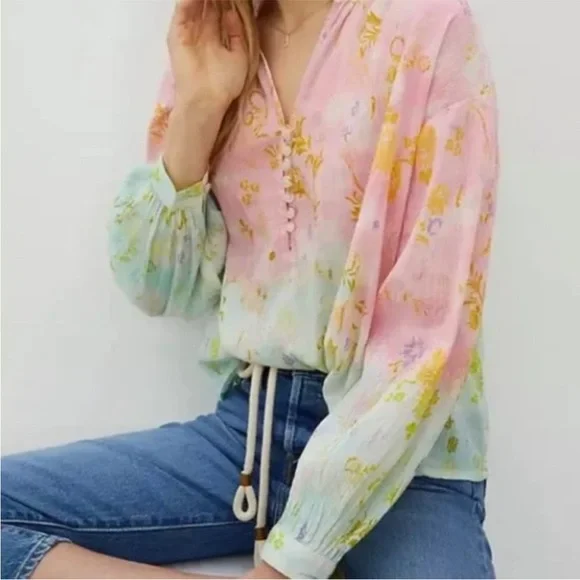 Anthropologie Pilcro The Tavi Blouse - Picture 2 of 5